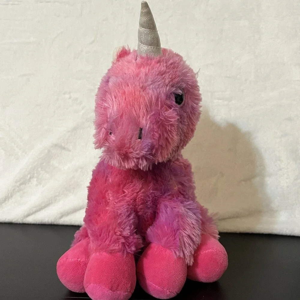 Walmart Plush Unicorn Pink Purple Glitter Eyes Lovey Rare Wal-Mart 10
